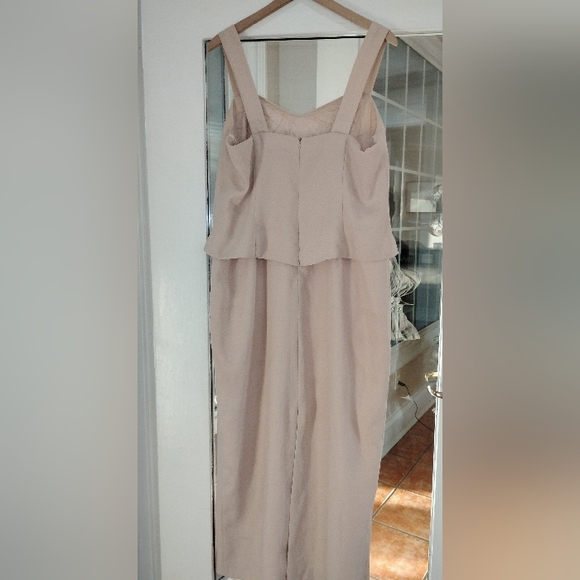 Chic Strapless Cream Vintage Evening Gown By Marsoni - Picture 4 of 4